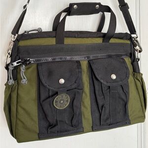 Red Oxx MFG Rugged Messenger Laptop Bag - Olive Green - Military Grade Materials
